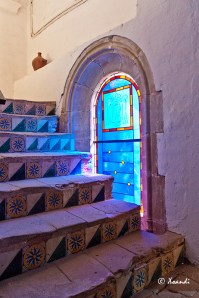 Escalera a la biblioteca